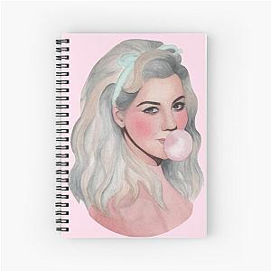 Marina Diamandis Electra Heart watercolor Spiral Notebook