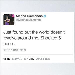 Marina and the Diamonds Tweet Tapestry Poster