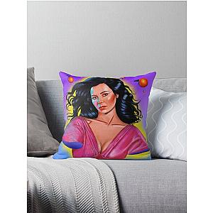 Marina Illustration Throw Pillow