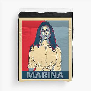 Marina Vintage - Marina Music Tour Duvet Cover