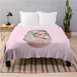 Marina Diamandis Electra Heart watercolor Throw Blanket