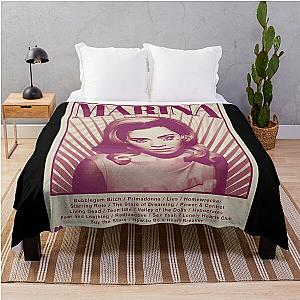 Marina Vintage - Marina Music Tour Throw Blanket