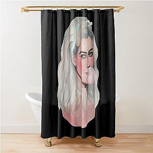 More Then Awesome Marina Diamandis Electra Heart Watercolor Shower Curtain