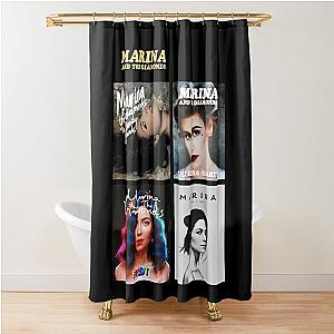 Marina Vintage - Marina Music Tour Shower Curtain