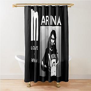 Marina Vintage - Marina Music Tour Shower Curtain