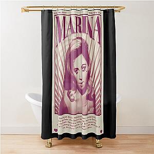 Marina Vintage - Marina Music Tour Shower Curtain