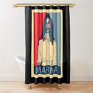 Marina Vintage - Marina Music Tour Shower Curtain