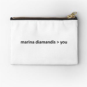 marina diamandis is better than you Zipper Pouch