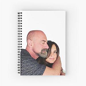 Mariska Hargitay and Chris Meloni  Spiral Notebook