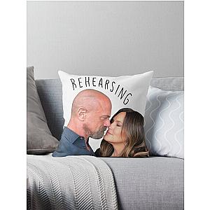 Mariska hargitay and Chris meloni Throw Pillow