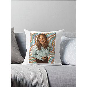 Colorful Mariska Hargitay  Throw Pillow