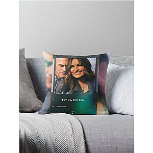 Mariska hargitay and Chris meloni  Throw Pillow