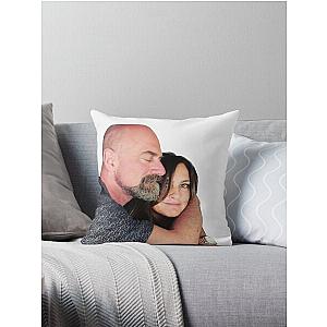 Mariska Hargitay and Chris Meloni  Throw Pillow