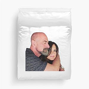 Mariska Hargitay and Chris Meloni  Duvet Cover