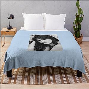 Mariska Hargitay Classic T-Shirt Throw Blanket