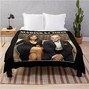 Mariska Hargitay and Chris Meloni Chriska at the Emmys vol 2 90s Inspired  Throw Blanket