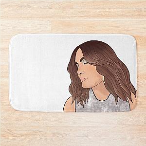 Disco Marsha (Mariska Hargitay) - white outline Bath Mat