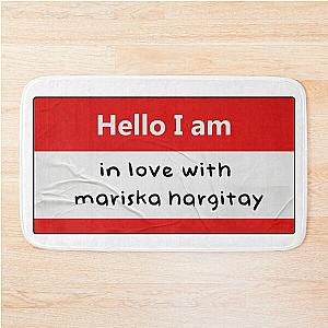 hello i am: in love with mariska hargitay Bath Mat