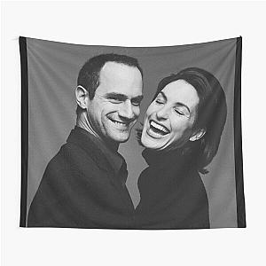 Mariska Chris Mariska Hargitay And Chris Meloni Tapestry