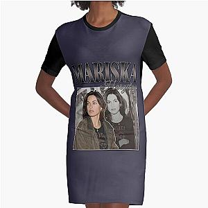 Lover Gift Mariska Hargitay 90s Inspired Vintage Homage  Graphic T-Shirt Dress