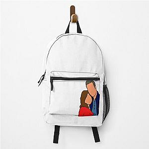 Mariska Hargitay and Peter Hermann Cartoon Art (Petska) Backpack