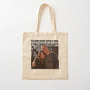 Mariska Hargitay and Chris Meloni  Cotton Tote Bag