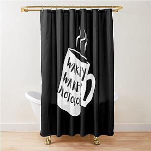 Wakey wakey protocole, markiplier space Shower Curtain