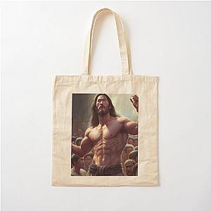  markiplier jesus Cotton Tote Bag