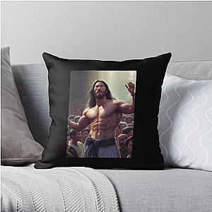  markiplier jesus Throw Pillow