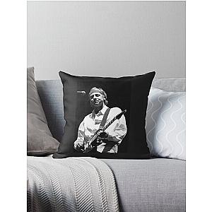 Mark Knopfler - Black and White Throw Pillow