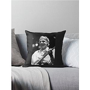 Mark Knopfler - Black and White Throw Pillow