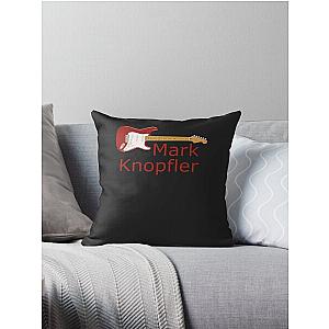 Mark Knopfler Red Stratocaster Guitar Classic Throw Pillow