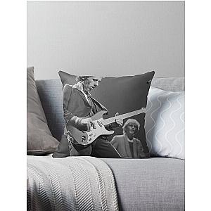 vintage;Mark Knopfler Poster Throw Pillow