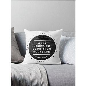 Mark Knopfler Scotland 1949 Music D64 Throw Pillow