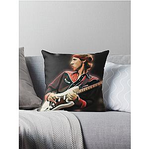 Mark Knopfler Dire Straits Guitar Art Work Throw Pillow