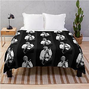 Mark Knopfler - Black and White Throw Blanket