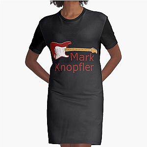 Mark Knopfler Red Stratocaster Guitar Classic Graphic T-Shirt Dress