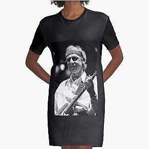 Mark Knopfler - Black and White Graphic T-Shirt Dress