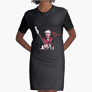 Dire Straits 04 UK rock group formed in London in 1977 by Mark Knopfler David Knopfler Graphic T-Shirt Dress