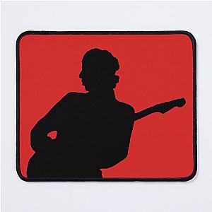 Mark Knopfler Dire Straits Silhouette - Black Mouse Pad