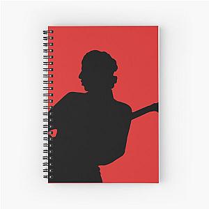 Mark Knopfler Dire Straits Silhouette - Black Spiral Notebook