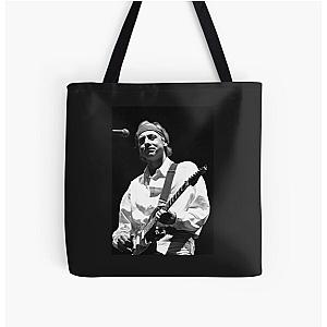 Mark Knopfler - Black and White All Over Print Tote Bag