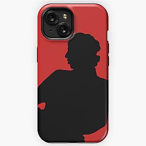 Mark Knopfler Dire Straits Silhouette - Black iPhone Tough Case