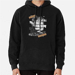 Mark Lee SuperM Korean Kpop Monochrome Stripe Design Pullover Hoodie