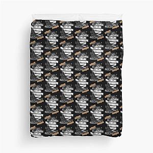 Mark Lee SuperM Kpop Monochrome Stripe Design Duvet Cover