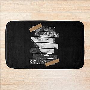 Mark Lee SuperM Mark Korean Kpop Monochrome Design Bath Mat