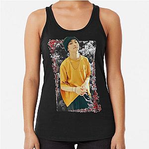 Mark Lee SuperM Korean Kpop Floral Design Racerback Tank Top