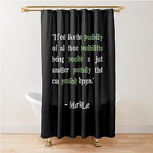 Funny Mark Lee quote Kpop meme NCT Shower Curtain