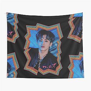 Mark Lee NCT Korean Kpop Retro Oil Paint Design Tapestry