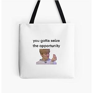 Mark Lee Seize the Opportunity All Over Print Tote Bag